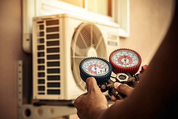 Professional Hvac Maintenance technician working in Conover, OH